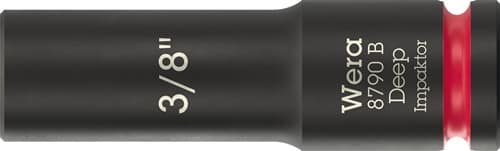 WERA Steckschlüsseleinsatz 8790 B Impaktor Deep 3/8 Zoll 3/8 Zoll L.63mm WERA