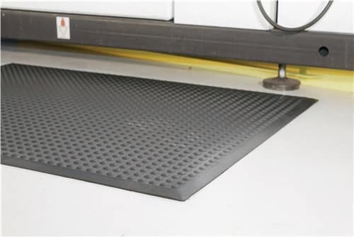 Arbeitsplatzbodenbelag schwarz SBR-Gummi COBA