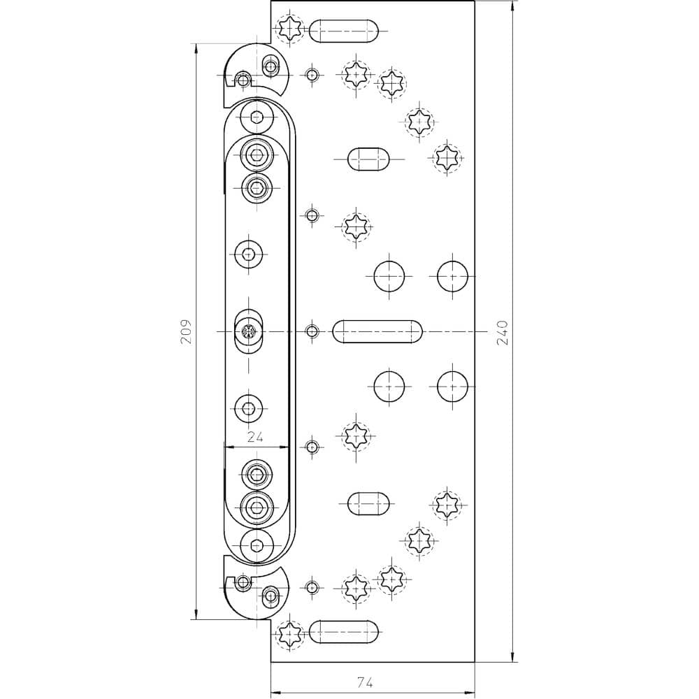 SIMONSWERK Aufnahmeelement VARIANT® VX 2502 3D N,