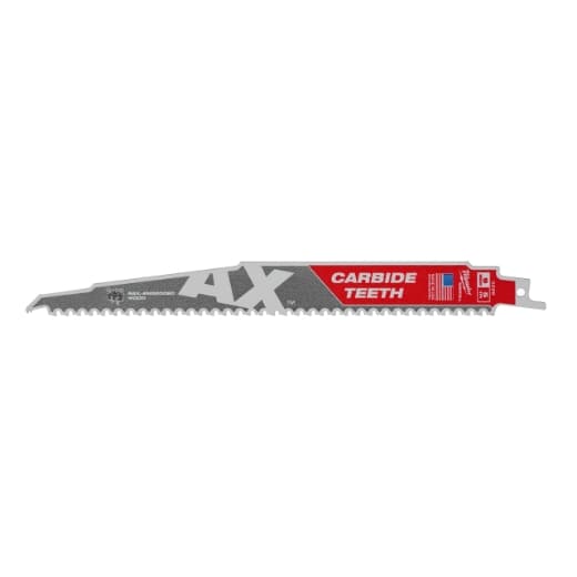 MILWAUKEE 230 x 5 mm (5 TPI) Säbelsägeblatt Demontage THE AX HM-bestückt
