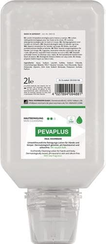 PAUL VOORMANN Handreinigung PEVAPLUS 2l silikonfrei,pH-neutral Softflasche PAUL VOORMANN