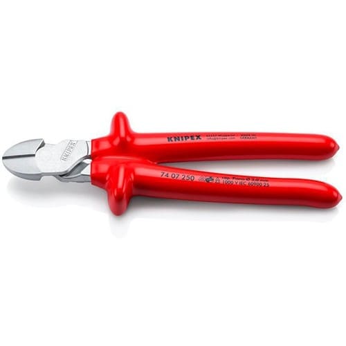 KNIPEX Kraftseitenschneider L.250mm VDE Form 0 tauchisol.KNIPEX