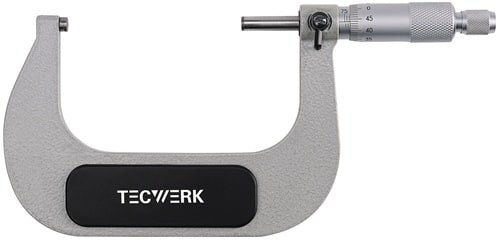 TECWERK Bügelmessschraube DIN 863/1 75-100mm Spindel-D.6,5mm TECWERK
