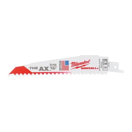 MILWAUKEE 150 x 5 mm (5 TPI) Säbelsägeblatt Demontage THE AX