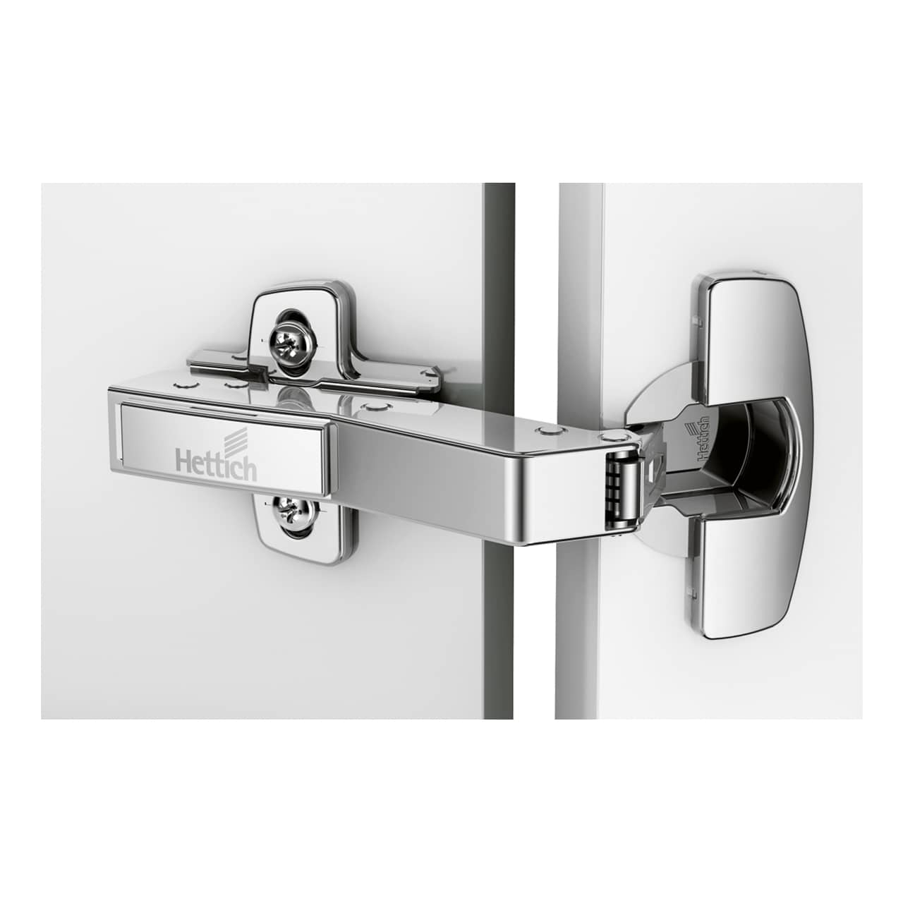 HETTICH Sensys Winkelscharnier W45 ohne Schließautomatik (Sensys 8669 W45), vernickelt, 9088180