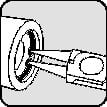 TECWERK Sicherungsringzange J 01 f.Bohrungen D.8-13mm pol.TECWERK