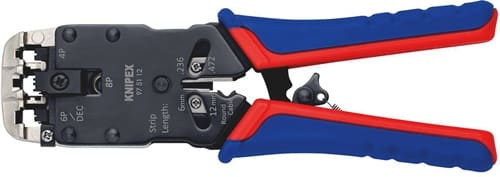 KNIPEX Crimpzange f.Westernstecker L.200mm KNIPEX