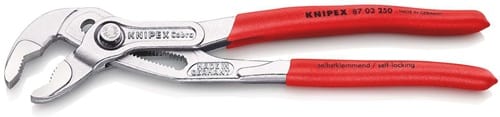 KNIPEX Wasserpumpenzange Cobra® L.250mm Spann-W.46mm verchr.Ku.-Überzug KNIPEX