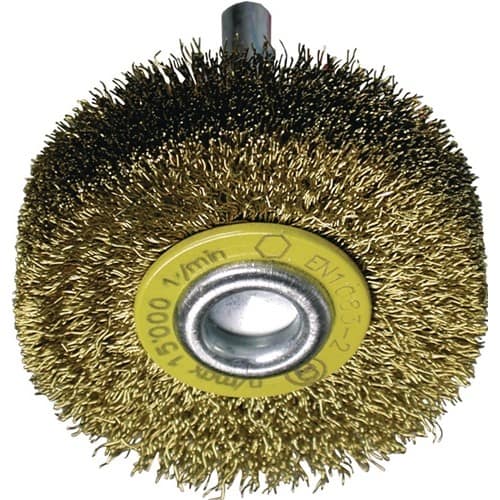 TECWERK Rundbürste D.80mm Drahtstärke 0,2mm MS 19mm 12000min-¹ TECWERK