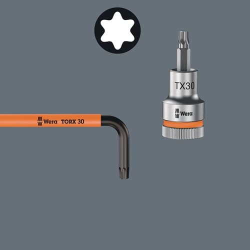 WERA Winkelschraubendrehersatz 967 SL 9tlg.T8-T40 farbcodiert,m.HF WERA