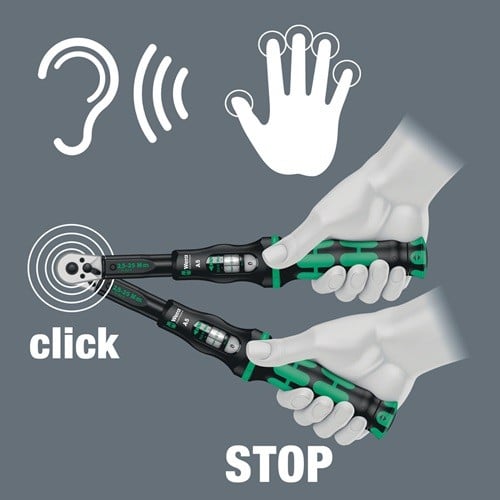 WERA Drehmomentschlüsselset Klick-Torque C 3 Set 2 11-tlg.40-200 Nm 1/2 Zoll WERA