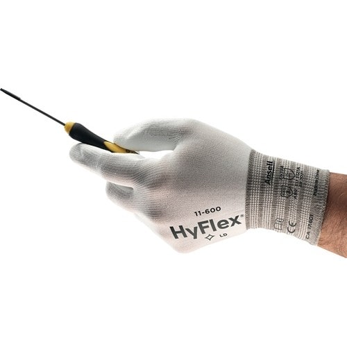 ANSELL Handschuhe HyFlex 11-600 Gr.8 weiß EN 388 PSA II Nyl.m.PU ANSELL