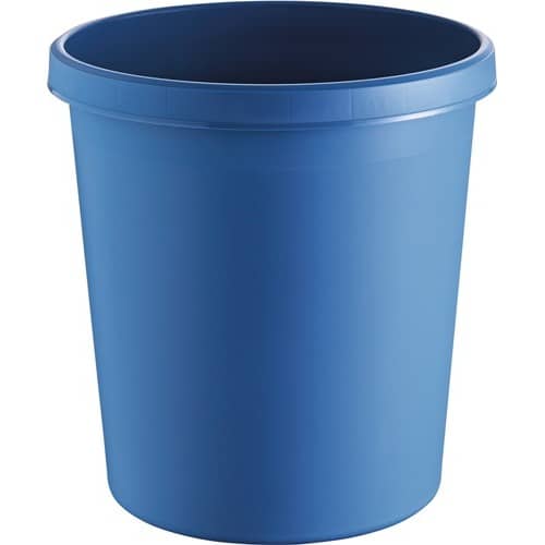 HELIT Papierkorb 18l H331xØ315mm m.Griffrand Ku.blau