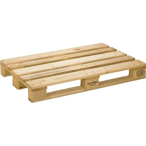 Poolflachpalette L1200xB800xH144mm Trgf.1000kg 3 Kufen HO natur