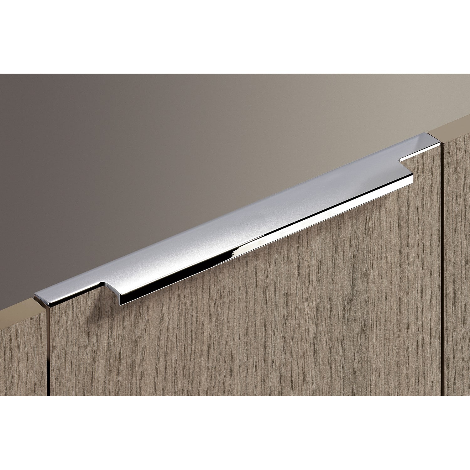 HETTICH Griffleiste Lamezia, L 395 mm, B 39 mm, Verchromt glanz, 9105803