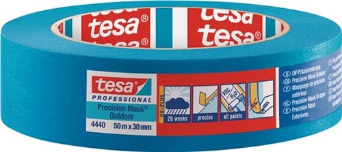 Präzisionskrepp 4440 Außen UV PLUS glatt blau Rolle TESA