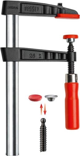 BESSEY Temperguss-Schraubzwinge TG Spann-W.400mm A.175mm Holzgr.32x10mm BESSEY