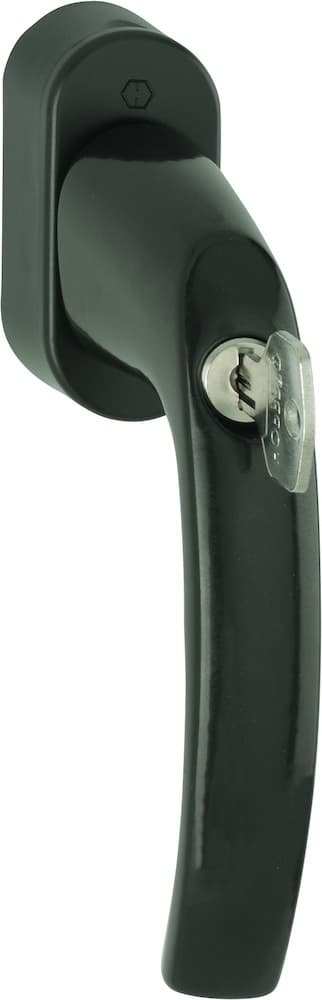 HOPPE® Fenstergriff absperrbar Atlanta 0530S/US952 100NM, N10, mit Schrauben, Aluminium, 10763950