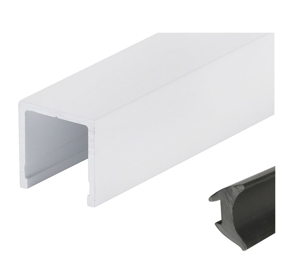HERMAT Trennwand-Deckenprofil 6950, Aluminium