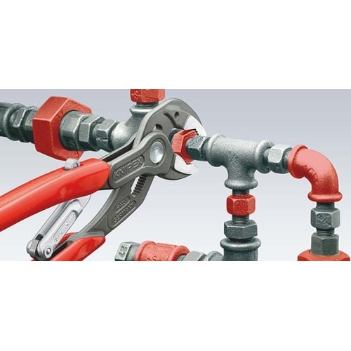 KNIPEX Wasserpumpenzange SmartGrip® L.250mm Spann-W.10-36mm grau atram.pol.Ku.-Überzug
