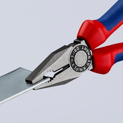 KNIPEX Kombizange L.180mm pol.Mehrkomp.-Hülle KNIPEX