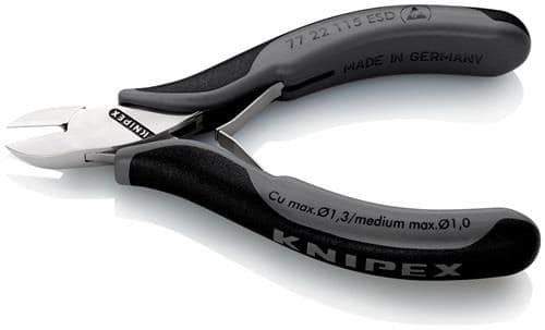 KNIPEX Elektronikseitenschneider L.115mm Form 2 Facette nein spiegelpol.KNIPEX