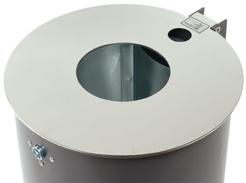 RENNER Abfallbehälter H510xØ360mm 50l anthrazit-eisenglimmer Befestigungsschiene