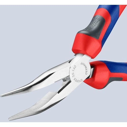 KNIPEX Flachrundzange L.160mm flachrund 40Grad gew.Comfort-Griff KNIPEX