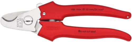 KNIPEX Kabelschere L.165mm Kopf pol.Ku.umspritzt KNIPEX