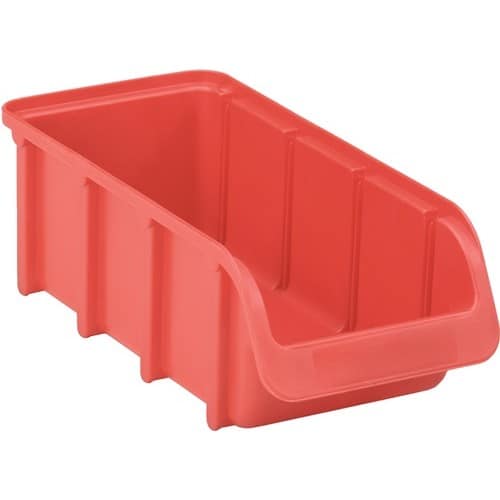 HÜNERSDORFF Sichtlagerkasten L216/183xB102xH74mm PP rot stapelbar HÜNERSDORFF