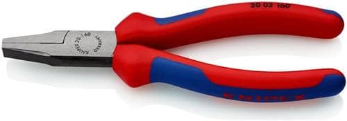 KNIPEX Flachzange Gesamt-L.160mm Kopf pol.schwarz atram.Comfort-Griff KNIPEX