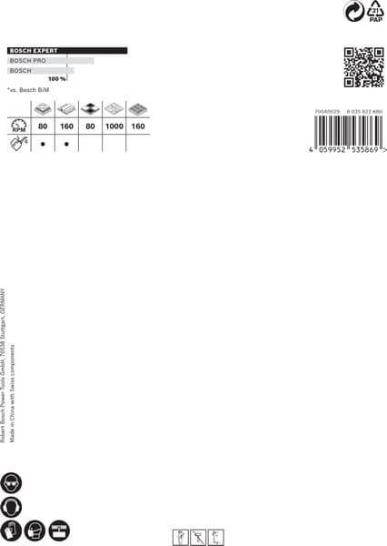 BOSCH EXPERT Tough Material Lochsäge, 105 x 60 mm. Für Dreh- und Schlagbohrer