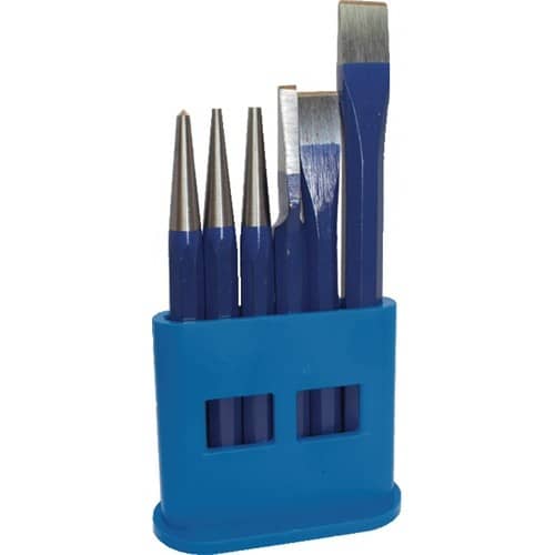 TECWERK Werkzeugsatz Inh.6tlg.CrV-Stahl lack.Ku.-Halter TECWERK