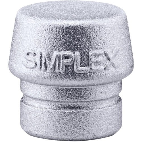 HALDER Schonhammerkopf SIMPLEX Kopf-Ø 40mm Weichmetall silber hart HALDER