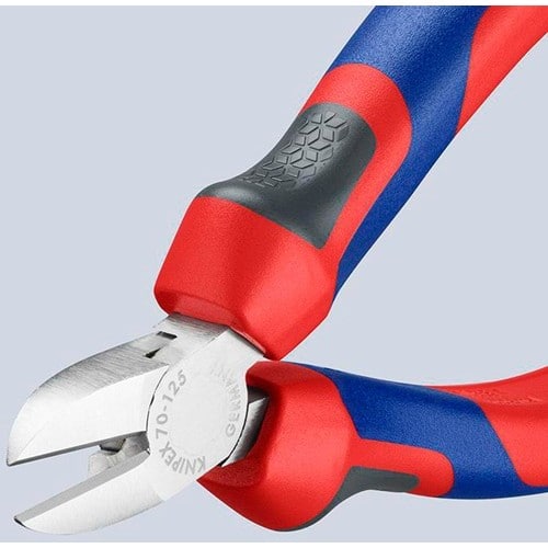 KNIPEX Seitenschneider L.125mm Kopf verchr.Comfort-Griff KNIPEX