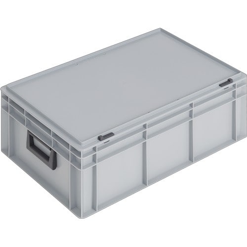 LOCKWEILER Ku.-Koffer L600xB400xH233mm PP 2 Griffe Schiebeverschluss grau 42l LOCKWEILER