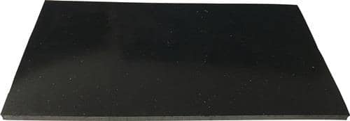 Gummiplatte B.1,4m L.10m D.3mm schwarz EPDM/SBR o.Gewebeeinlage