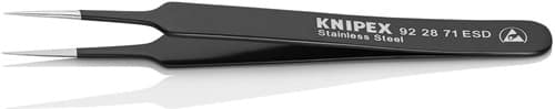 KNIPEX Präzisionspinzette L.110mm ger.nadelfein rostfr.antimagn.elektr.ableitend KNIPEX