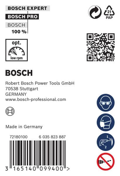 BOSCH Schalungs- und Installationsbohrer, 22 x 600 mm, d 10 mm