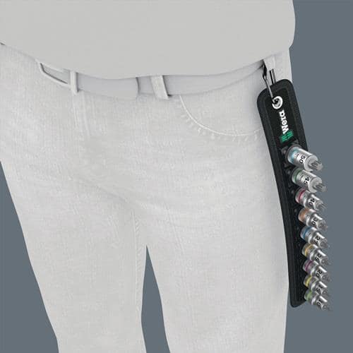 WERA Schraubendrehereinsatzset Belt B 3 Torx 9-tlg.Antr.10mm (3/8) Zoll WERA