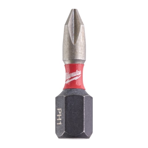 MILWAUKEE PH1 / 25 mm Schrauberbit SHOCKWAVE