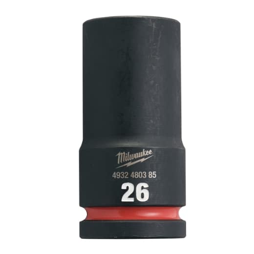 MILWAUKEE 26 x 90 mm SHOCKWAVE Schlagnuss 3/4" lang