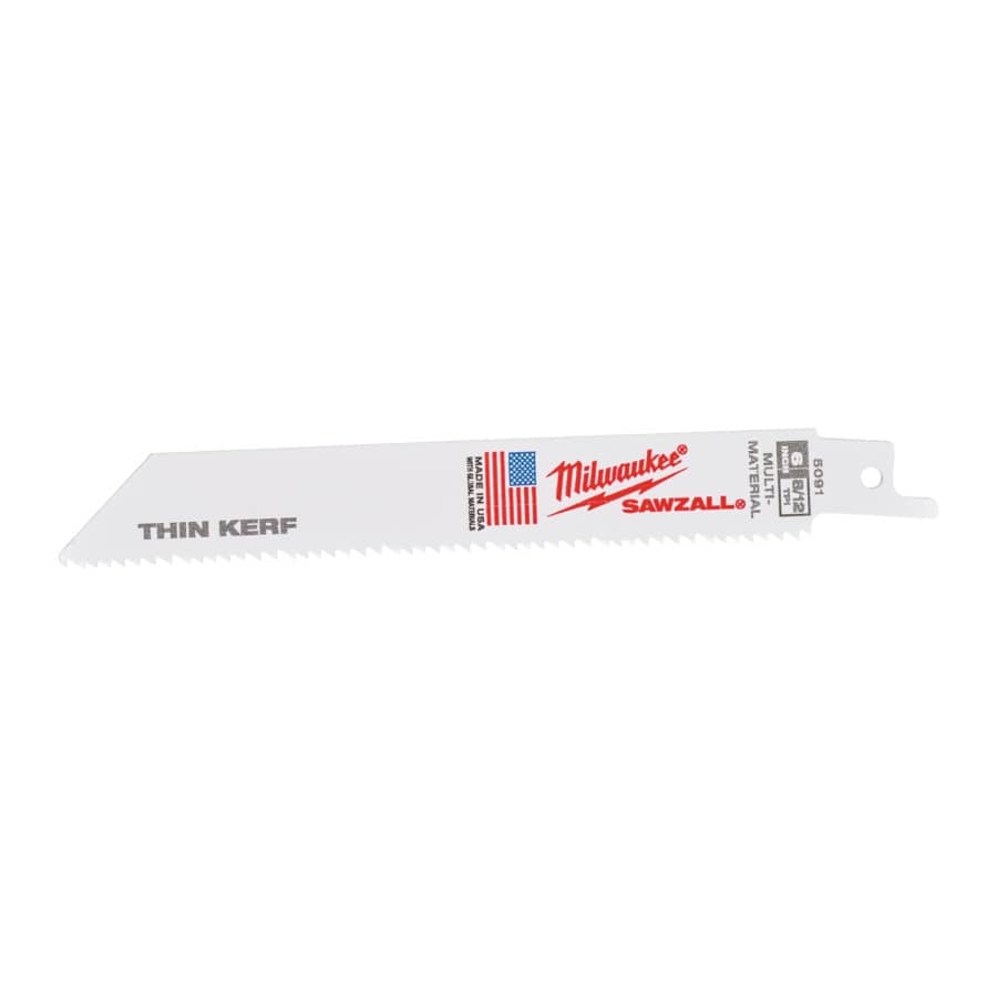 MILWAUKEE 150 x 3,2/2,1 mm (8/12 TPI) Säbelsägeblatt General Purpose, flexibel