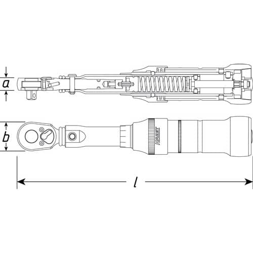 HAZET Drehmomentschlüssel 6150-1CT 3/4 Zoll 400-1000 Nm HAZET