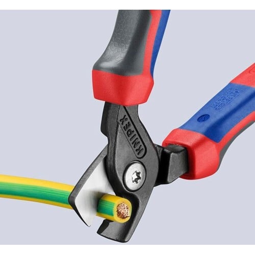 KNIPEX Kabelschere L.160mm Mehrkomp.-Hüllen KNIPEX