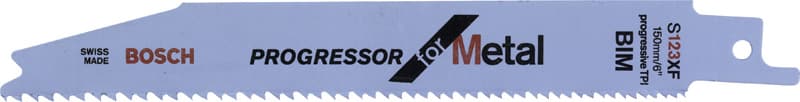 BOSCH Säbelsägeblatt S 123 XF, Progressor for Metal, 2er-Pack