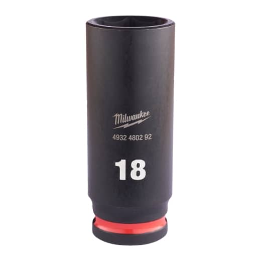 MILWAUKEE 18 x 65 mm SHOCKWAVE Schlagnuss 3/8" lang